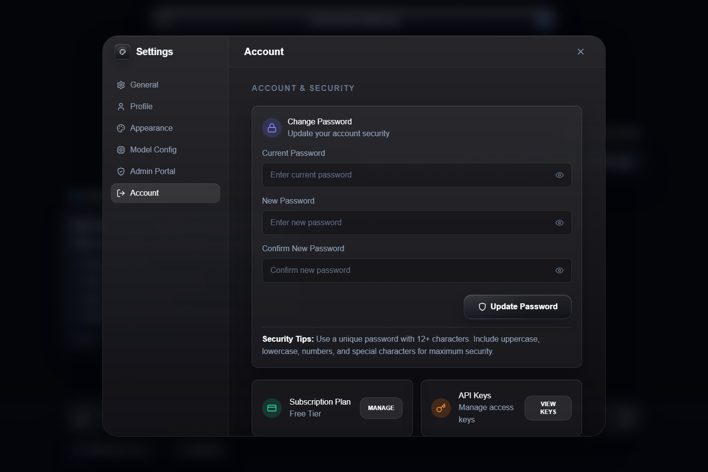 Account Security