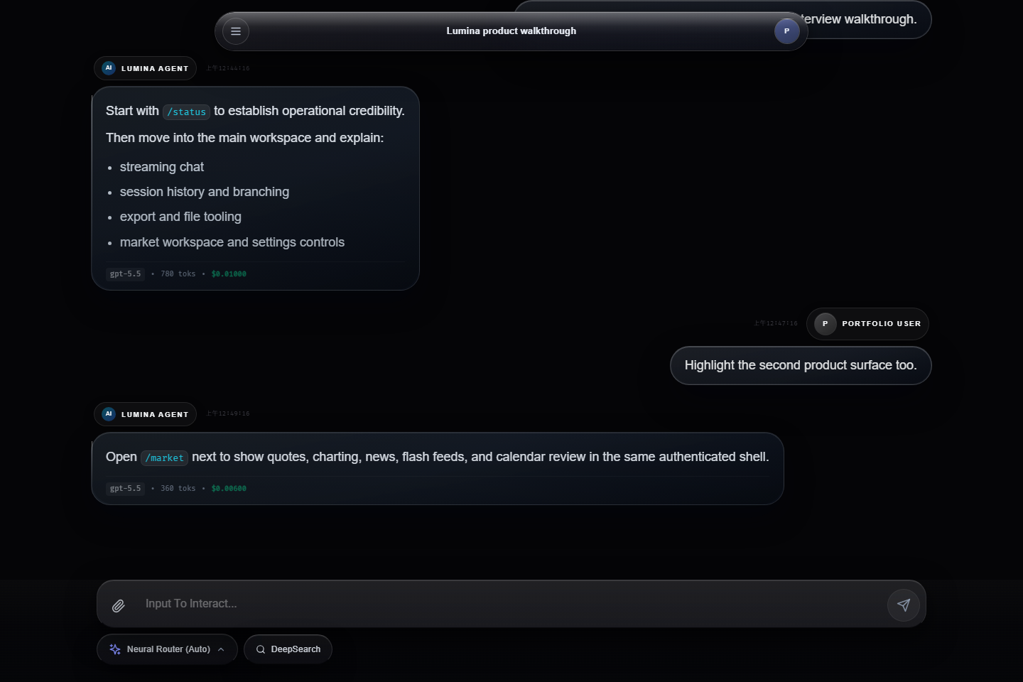 Chat Workspace