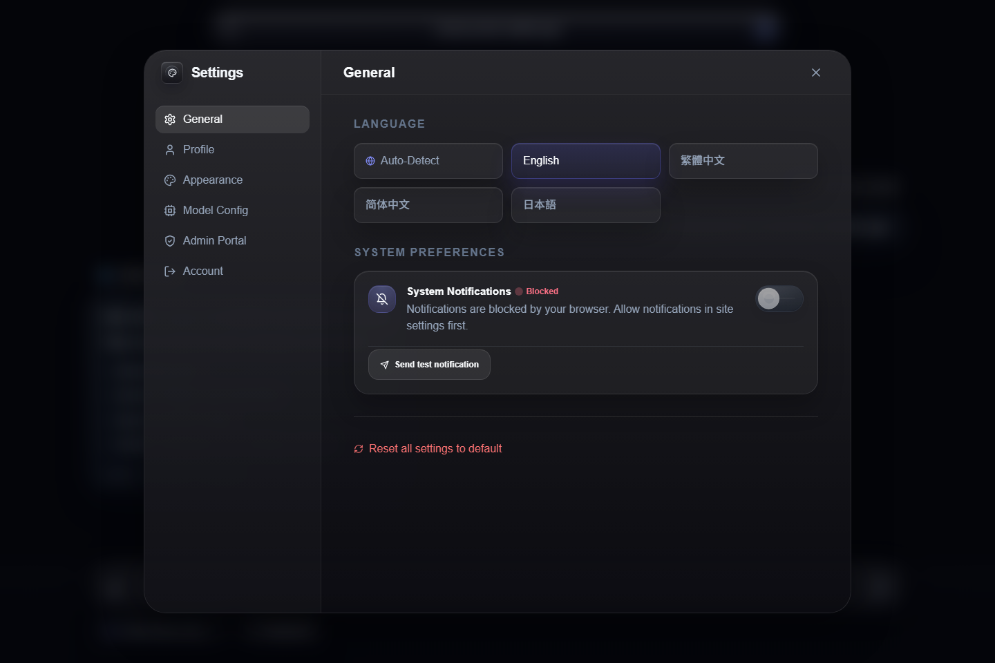 Settings + Localization